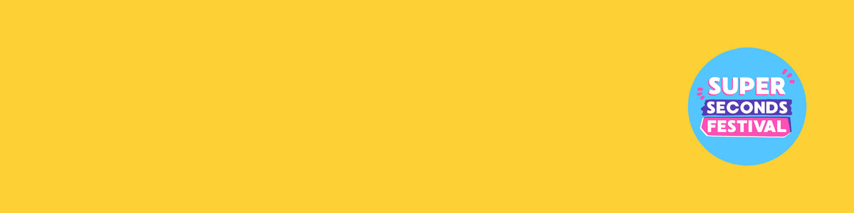 Super Seconds Festival logo on a yellow background
