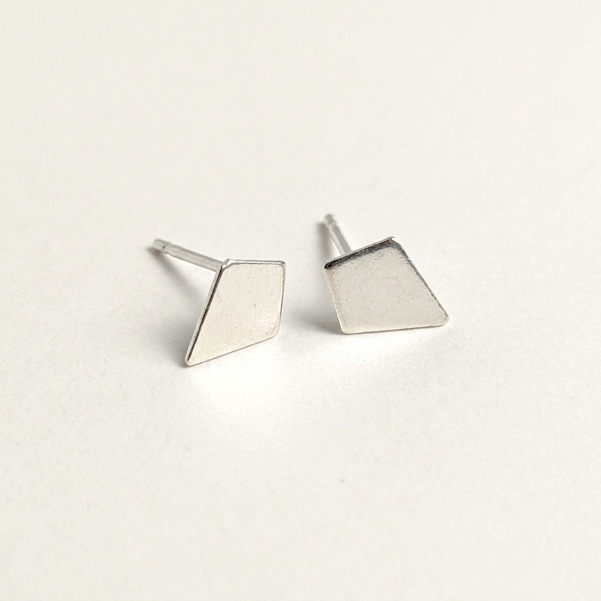 'Kite' Sterling Silver Tiny Stud Earring