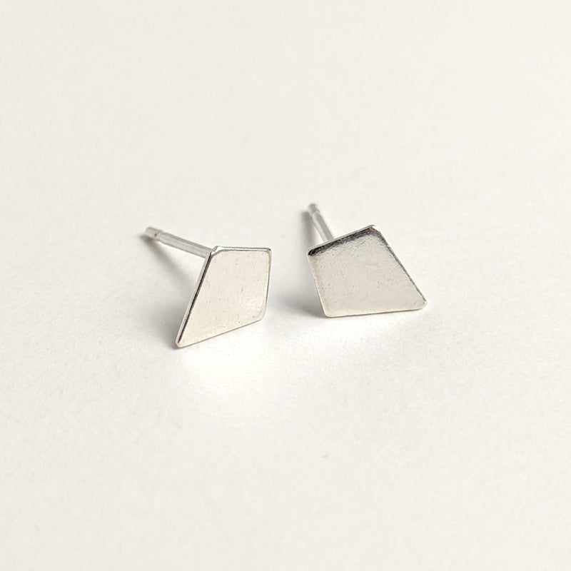 'Kite' Sterling Silver Tiny Stud Earring