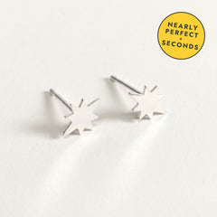 'North Star' Sterling Silver Star Stud Earring — Seconds (nearly perfect seconds), view 1