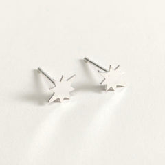 'North Star' Tiny Sterling Silver Stud, view 1