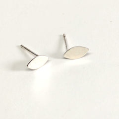 'Petal' Tiny Sterling Silver Studs, view 1