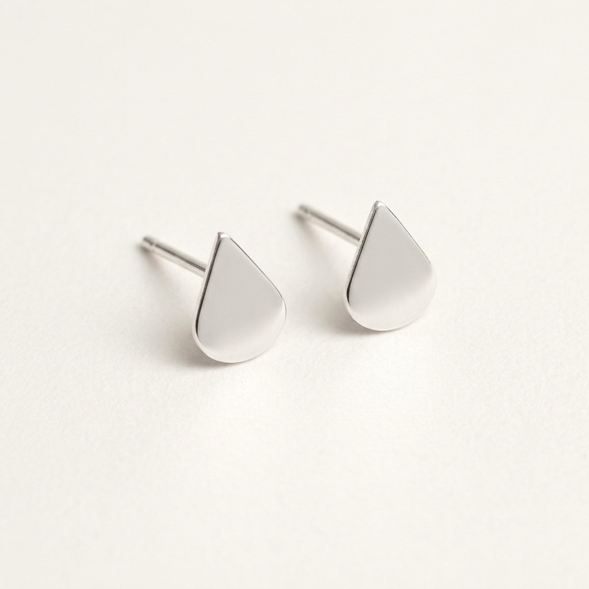 'Raindrop' Tiny Sterling Silver Studs