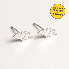 'Nocturna' Sterling Silver Bat Stud Earring — Seconds (nearly perfect seconds), view 1