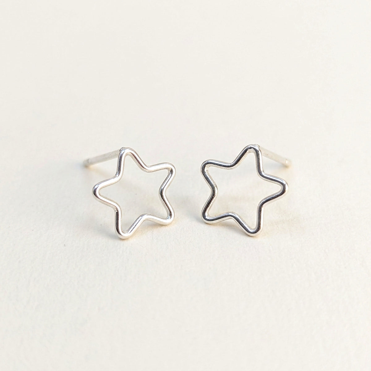 'Starlight' Sterling Silver Small Star Stud Earring