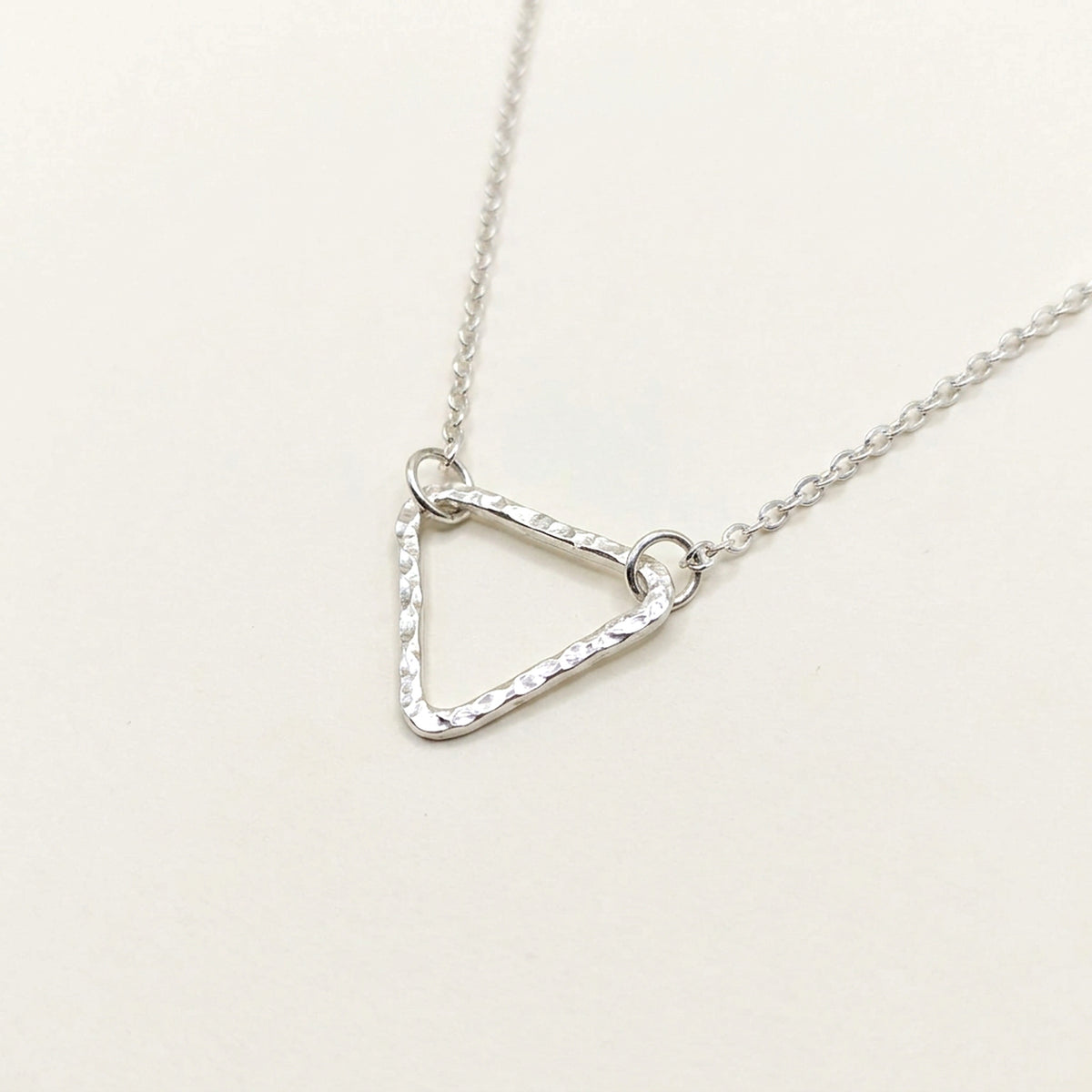'Tria' Sterling Silver Triangle Pendant