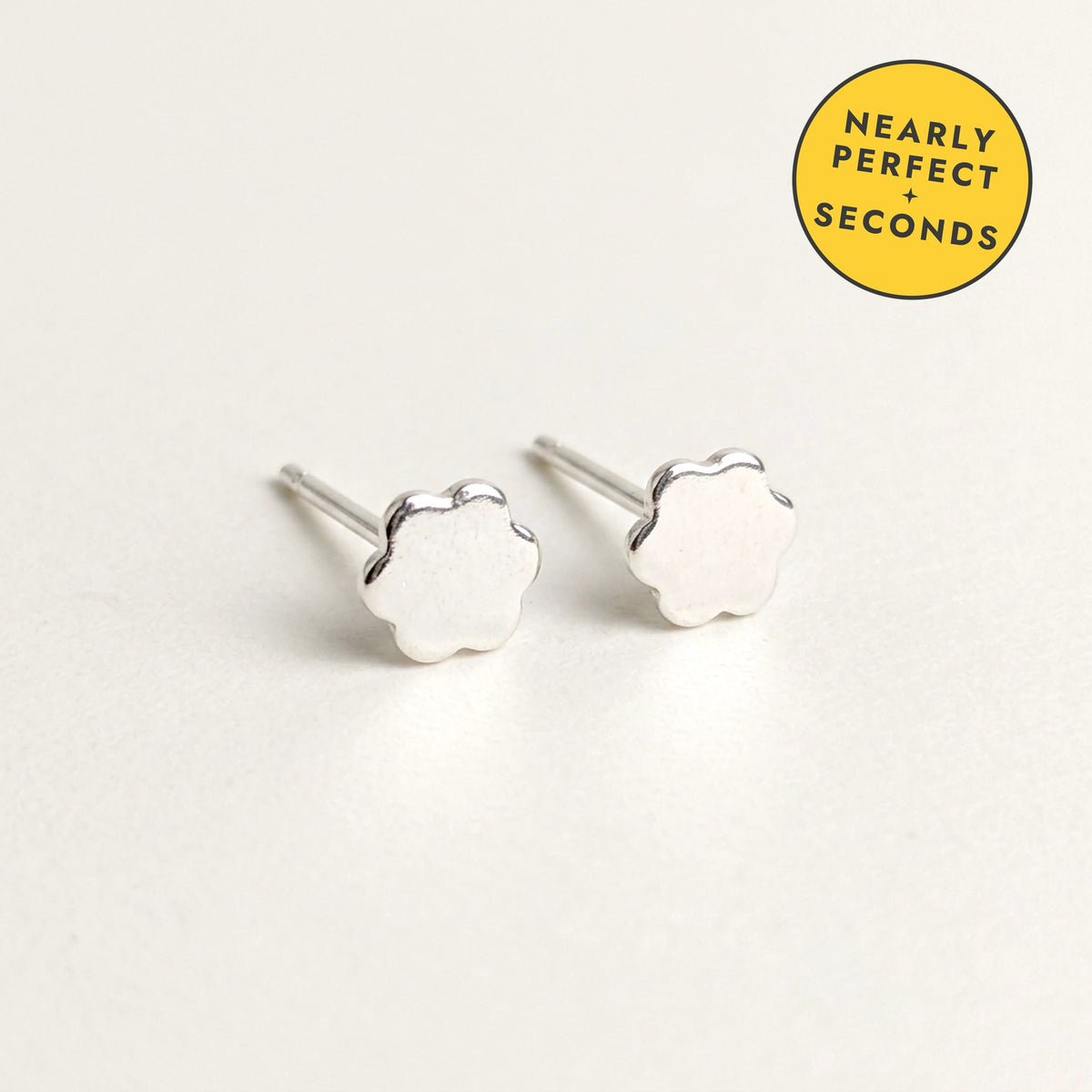 'Daisy' Sterling Silver Tiny Flower Stud Earring — Seconds (nearly perfect seconds)