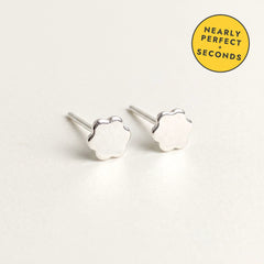 'Daisy' Sterling Silver Tiny Flower Stud Earring — Seconds (nearly perfect seconds), view 1
