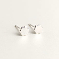'Daisy' Sterling Silver Tiny Flower Stud Earring, view 1