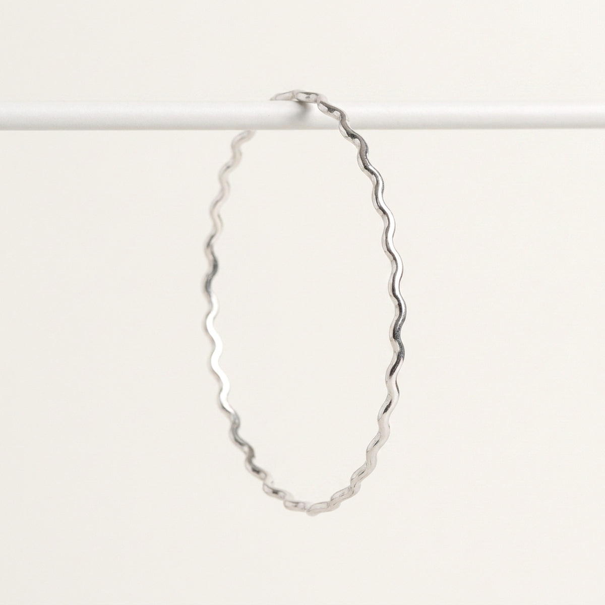 'Wiggle' Silver Bangle
