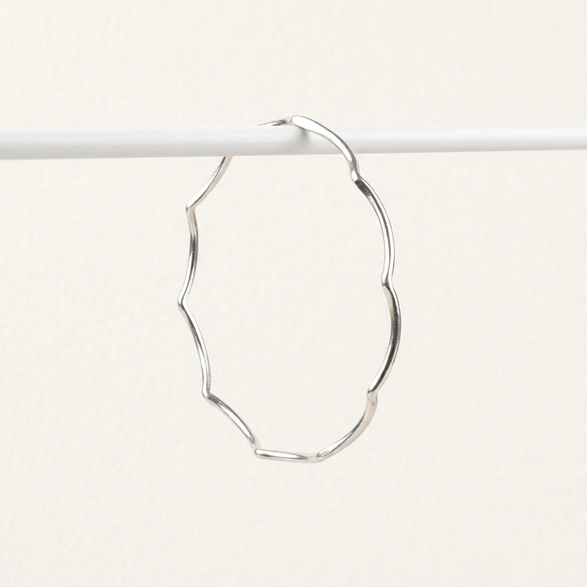 'Echo' Scalloped Silver Bangle